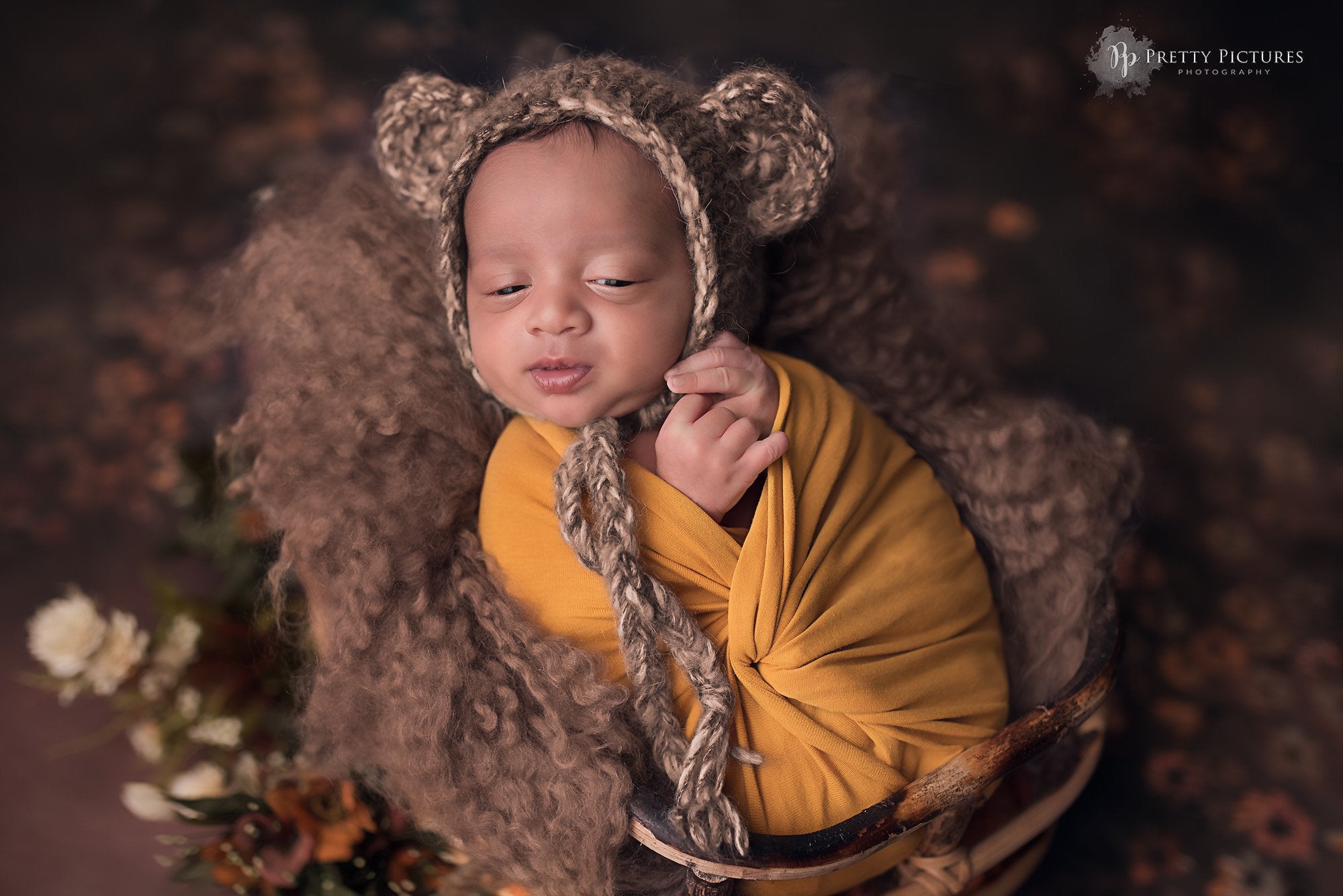 Rental - Fall Backdrop - Printed Baby Backdrops - 5 by 4 feet