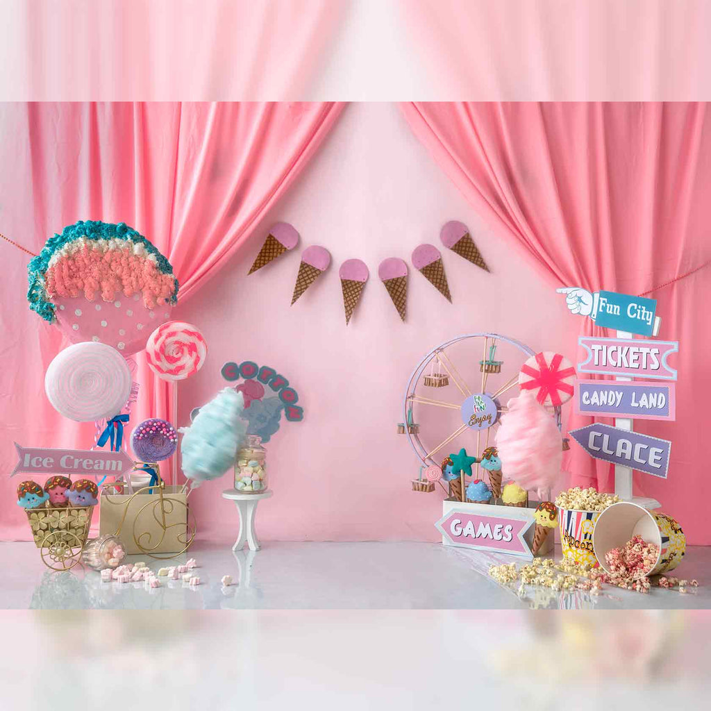 Sweet Tuck Shop- 5 By 7- Fabric Printed Backdrop