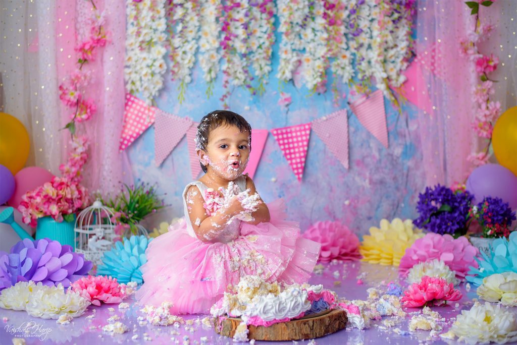 Rental - Prince Floral - Printed Baby Backdrops - 5 by 4 feet