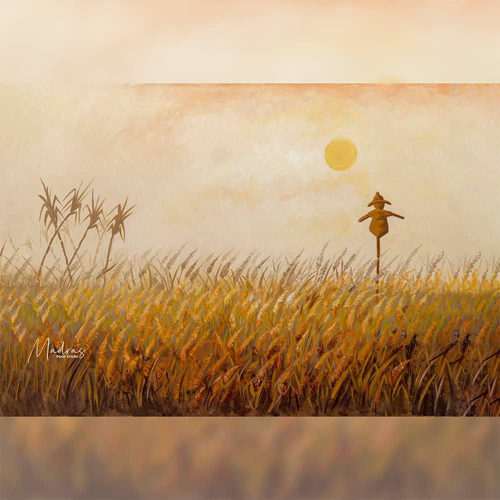Rentals - Wheat Field - Printed Baby Backdrops - 5 by 6 feet - Fabric