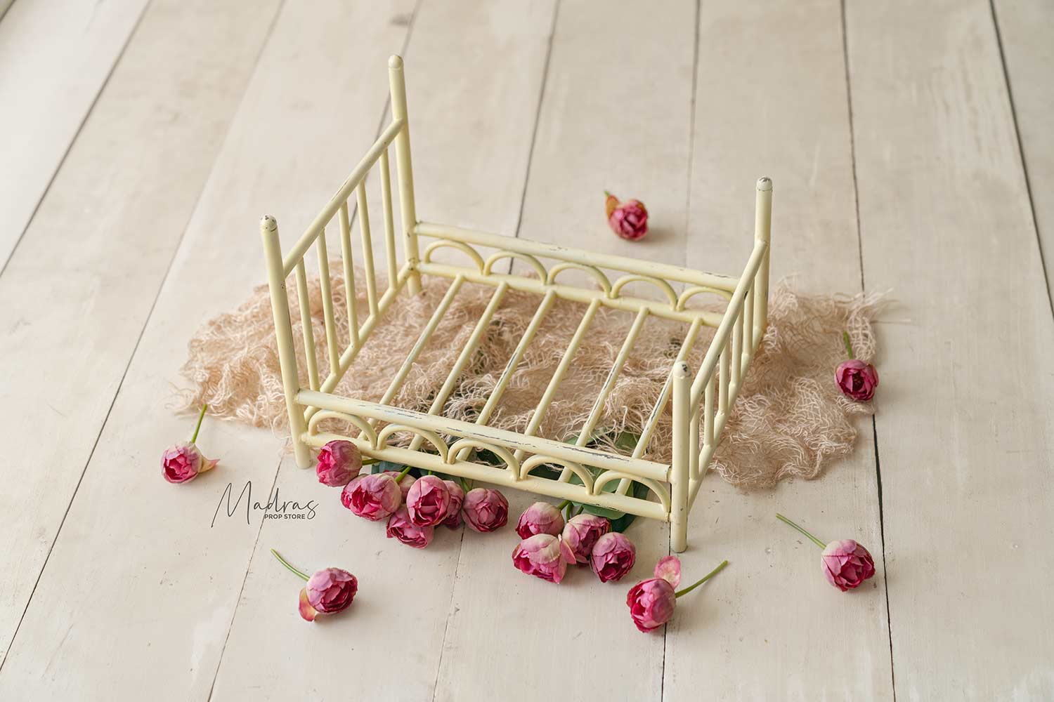 Rental - New Born Golden Bed & Rustic White Bed