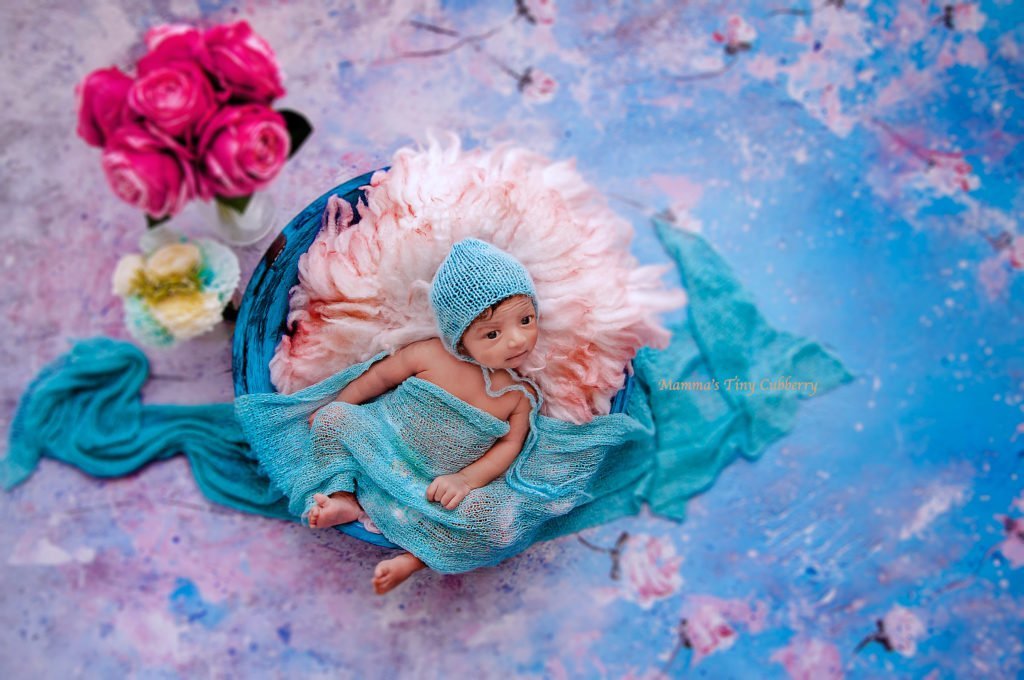 Rental - Prince Floral - Printed Baby Backdrops - 5 by 4 feet