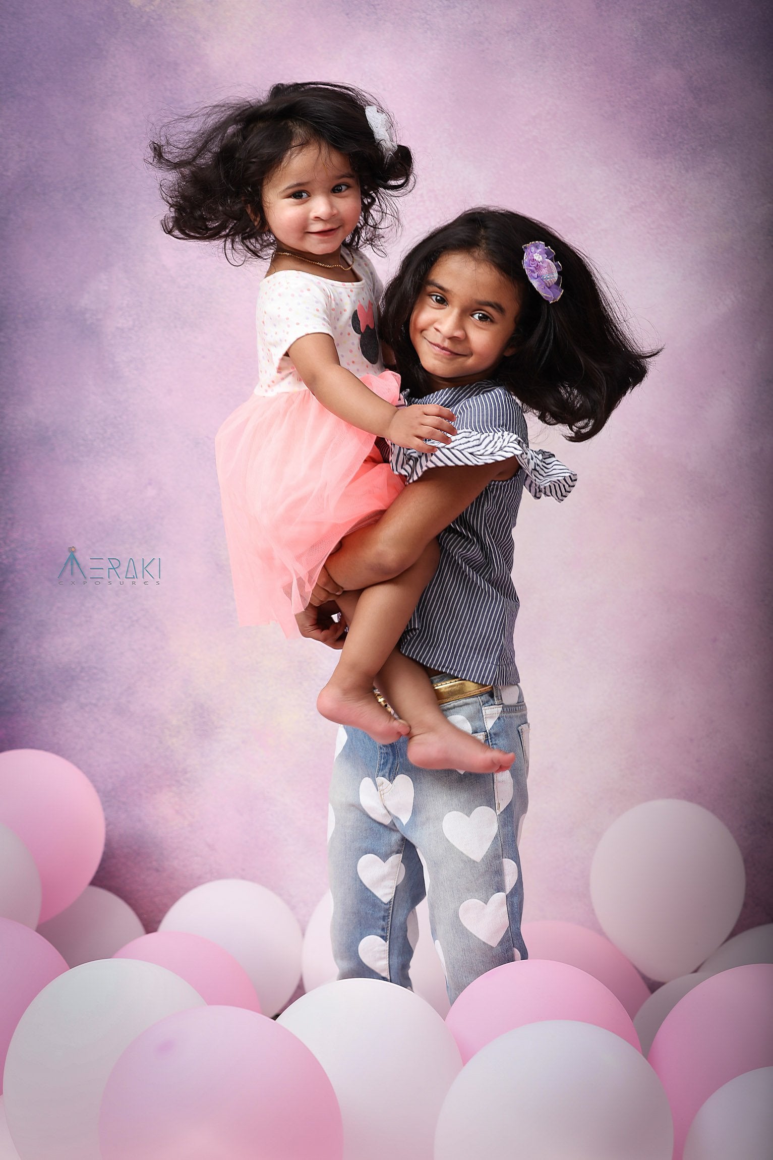 Rental - 24 Hours Rental Hand Painted - Lilac Canvas - Painted Baby Backdrops - 5 by 6 Feet
