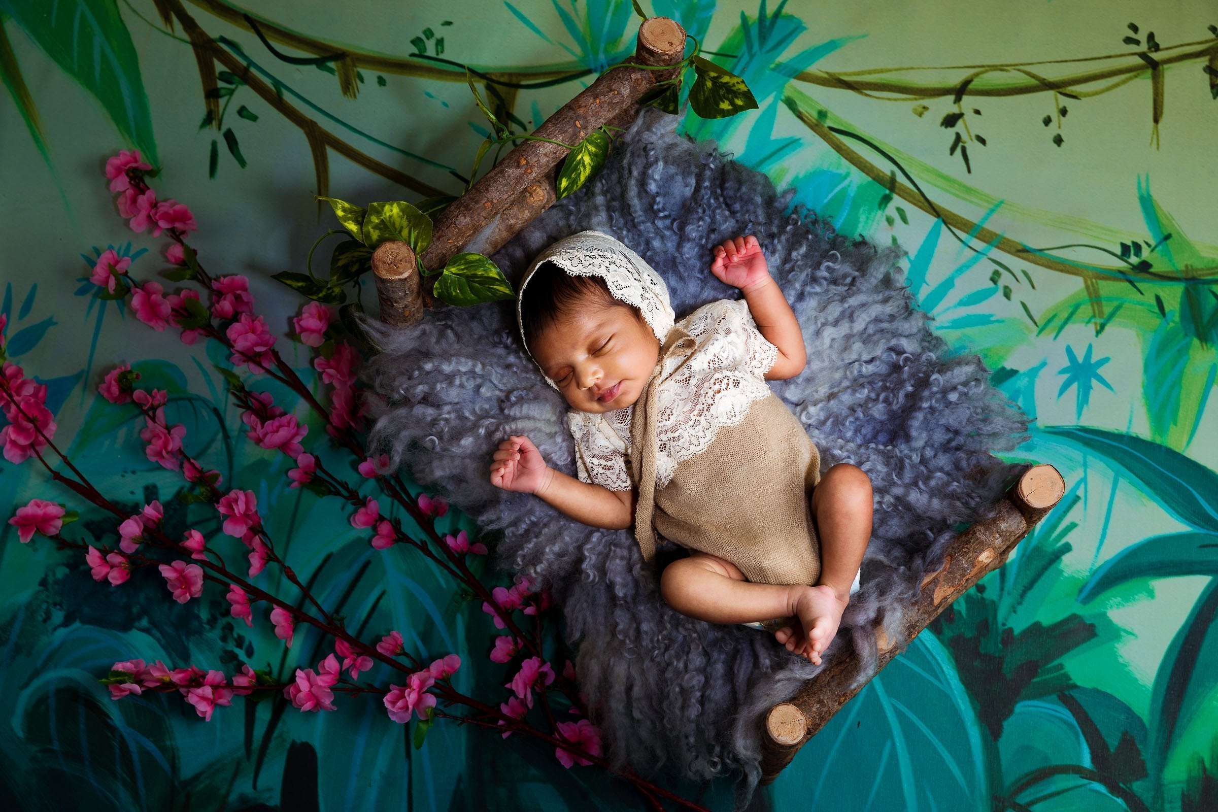 Rental - Forest - Printed Baby Backdrops - 5 by 4 feet