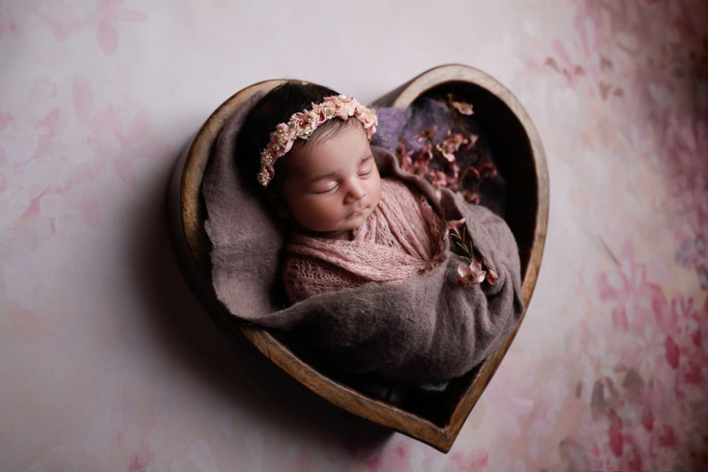Rental - Orchid Garden - Printed Baby Backdrops - 5 by 6 feet