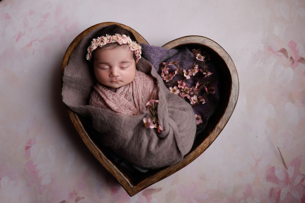 Rental - Orchid Garden - Printed Baby Backdrops - 5 by 6 feet