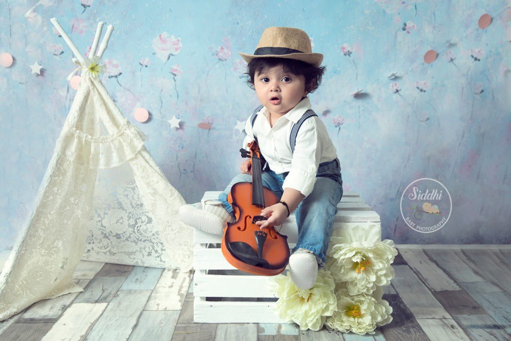 Rental - Prince Floral - Printed Baby Backdrops - 5 by 4 feet