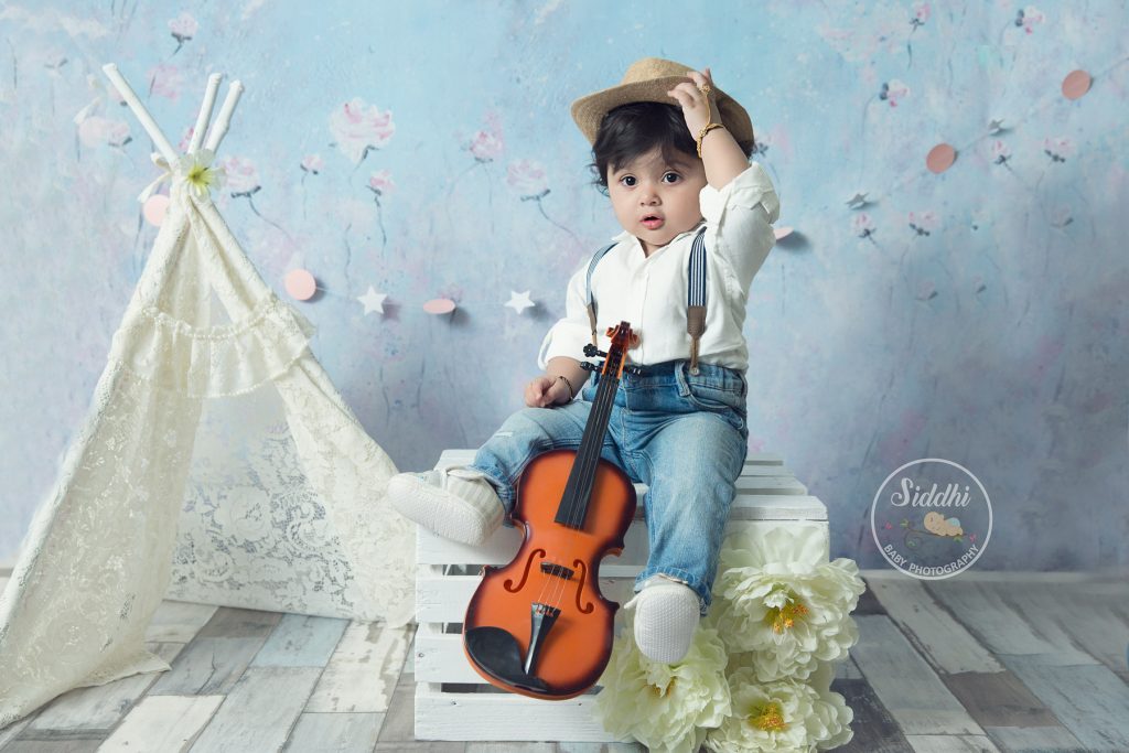 Rental - Prince Floral - Printed Baby Backdrops - 5 by 4 feet