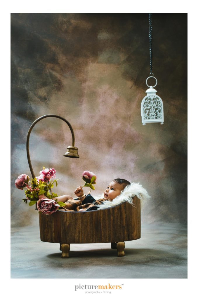 Rental - Wooden Shower Tub with Brass Piping